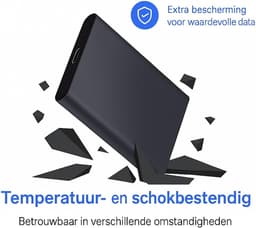 Externe Harde Schijf - Draagbare Opslag - Bestanden Opslaan - USB 3.1 Type-C - 12 x 12 x 1.5 cm — thumbnail 5