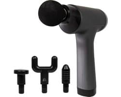 FlexVer® Massage Gun - Pistool - Theragun - 4 Opzetstukken - Zwart
