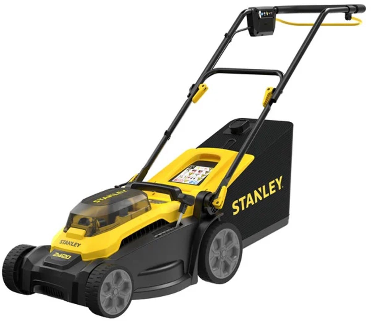 Stanley 18V V20 2x 4Ah set 37 cm grasmaaier — afbeelding 1