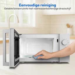Compacte Magnetron - Keuken Oven - Snel Opwarmen - Ruimtebesparend Ontwerp - 20 Liter 700 Watt - Lichtgrijs — thumbnail 5