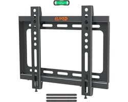 Vaste TV Beugel - Muursteun Televisie - Caravan of Camper - Voor 23-42 inch - Max VESA 200x200 - Zwart