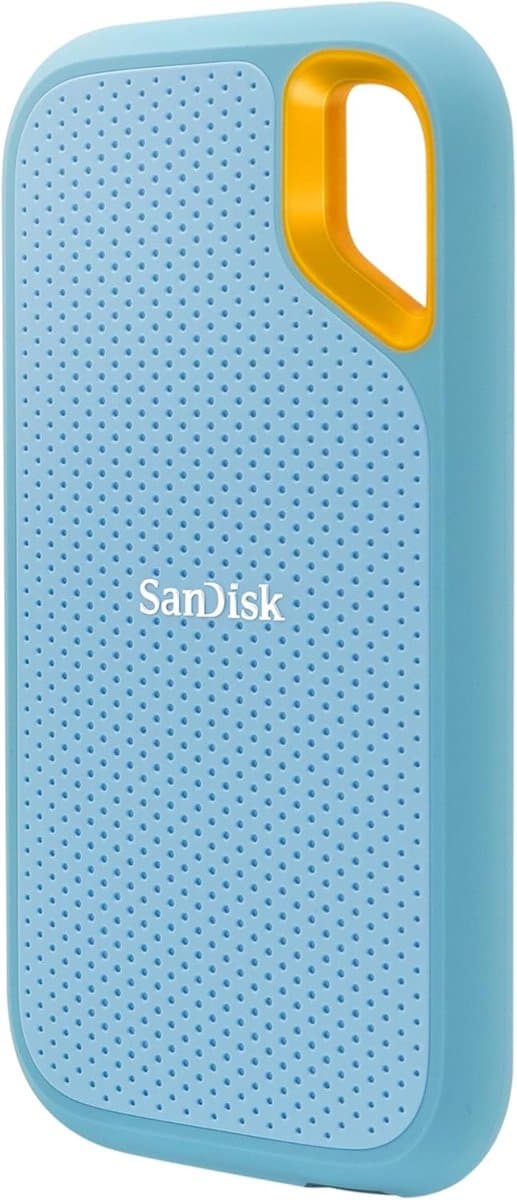 Draagbare SSD - Externe Harde Schijf - Snelle Data Opslag - Hoge Snelheid NVMe - 1 TB Capaciteit - Zwart Oranje — afbeelding 1