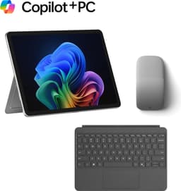Microsoft Surface Pro - Copilot + Laptop + Pro Keyboard & Arc Muis - 12 inch Touchscreen - 16GB RAM/ 512GB SSD - Platinum — thumbnail 1