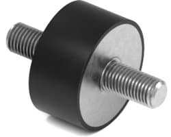 Rubbermagazijn - Trillingsdemper Type A 30x15mm - M8 - Set 10 stuks