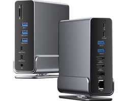 Docking Station Laptop 2x HDMI - Splitter Laptop - USB-C - Universeel