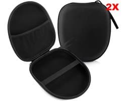 2X Stuks Hard Cover Carry Case Hoesje Geschikt Voor Sony , JBL | Opberghoes | koptelefoon Sleeve| Beschermhoes |koptelefoon Hoes- Opbergtas Etui Draagtas | On-ear/Over-ear - hoofdtelefoon/Gaming-headset | Meeste koptelefoons passen