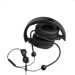 Anti straling Air Tube Koptelefoon Over-Ear HA08B – iBrain Zwart - 3.5 mm Jack — thumbnail 3
