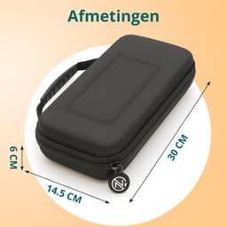 George Napoli Case geschikt voor Nintendo Switch 2 - Met opbergvak voor 10 games - Hoes geschikt voor Nintendo Switch 2 - Accessoires geschikt voor Nintendo Switch 2 - Zwart — thumbnail 4