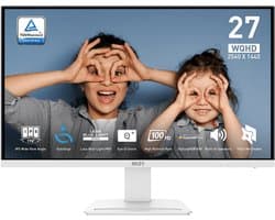 MSI Pro MP273QWDE E2 computer monitor 68,6 cm (27") 2560 x 1440 Pixels Wide Quad HD LCD Wit