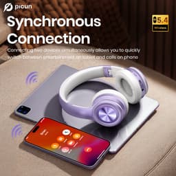 Picun Solo 6 – Draadloze Koptelefoon – Hoofdtelefoon – 140 uur Speelduur – Bluetooth 5.4 – Paars — thumbnail 2