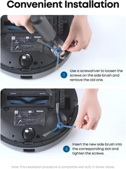 eufy Reserveset voor robotstofzuiger, compatibel met eufy C10 — thumbnail 3