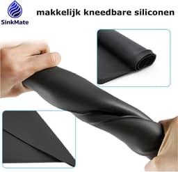 Lekbak Wasmachine – Siliconen Opvangbak - Opstaande Rand - SinkMate® - 60 x 60 cm – Lekbak Koelkast Vaatwasser Diepvriezer — thumbnail 4