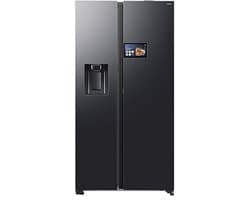 Samsung RS90F64EEFEO amerikaanse koelkast - Side-by-Side - met AI Home - wateraansluiting - Zwart