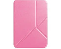 Hoesje Geschikt voor Kobo Clara BW Hoes Book Case Trifold - Hoes Geschikt voor Kobo Clara BW Hoesje Book Cover - Roze