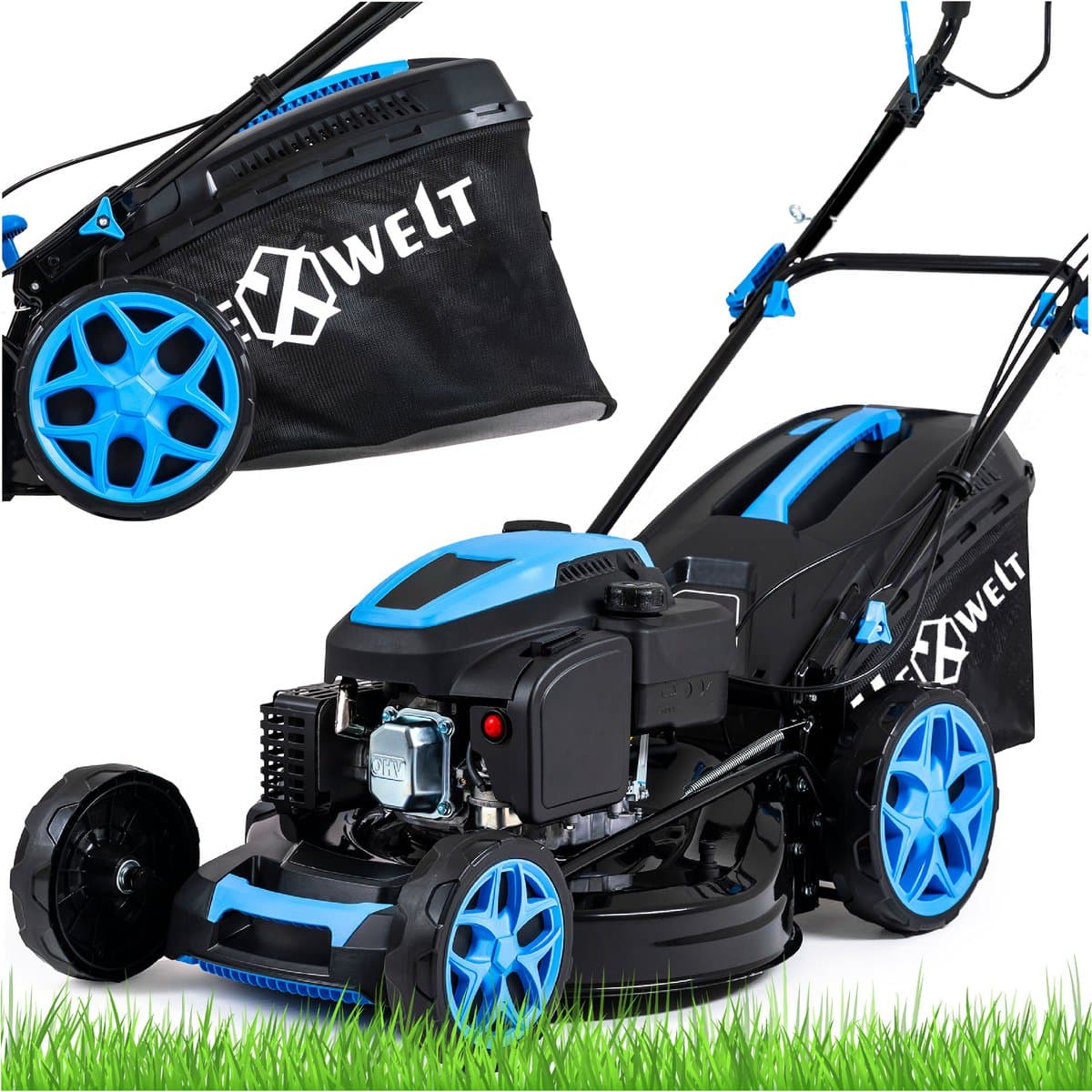 Hexwelt® HW-KS-200 Benzine Grasmaaier - Met Aandrijving - 51 cm — afbeelding 1