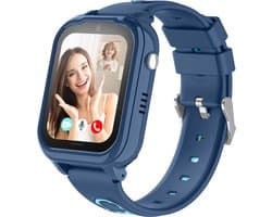 Protectly® GPS Horloge Kind Met Simkaart - SOS-Knop - Smartwatch Kinderen - Smartwatch Kind - GPS Tracker Kind - 4G - Videobellen - HD Camera - Whatsapp en SMS - Elke polsmaat - Incl. Simkaart