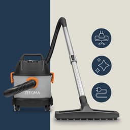 Zeegma Pro Compact – Stofzuiger / Bouwstofzuiger / Waterstofzuiger / Tapijtreiniger – Met en zonder zak – 4 x Stofzuigerzakken inbegrepen – Natte reiniging en wateropzuiging – HEPA + waterfilter – 1000W – 6L – Blaasfunctie – Voor auto, garage, woning — thumbnail 5