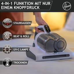 RFWR® Mijtzuiger voor matrassen en kussens met stofsensor en UV-licht - Meubelreiniger met droogfunctie — thumbnail 3
