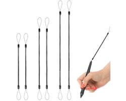 TRANKIELO® – Set van 6 Elastische Touch Pennen Tether Lanyards – Intrekbare Tablet Pennen Riemen – Veilige en Universele Touchscreen Pen Bevestiging
