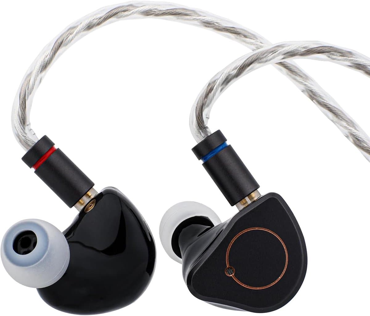 Simgot Supermix 4 - In-Ear Monitors - IEM - Muziek & Gaming Oortjes - Oordoppen - Verwisselbare Kabel - Ergonomisch Design - Hybride Drivers - Zwart — afbeelding 1