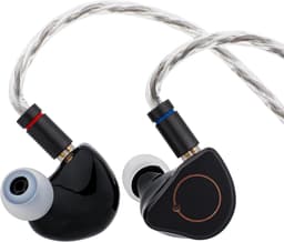 Simgot Supermix 4 - In-Ear Monitors - IEM - Muziek & Gaming Oortjes - Oordoppen - Verwisselbare Kabel - Ergonomisch Design - Hybride Drivers - Zwart — thumbnail 1