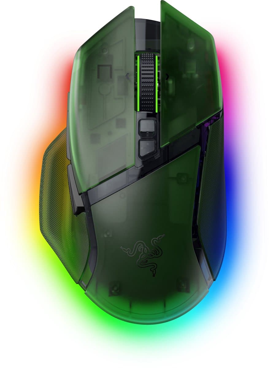 Razer Basilisk V3 Pro 35K - Draadloze Ergonomische Gaming Muis - 35.000 DPI - Phantom Green Edition — afbeelding 1