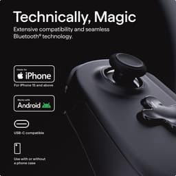 Backbone Pro (USB-C) - Mobiele Controller voor iPhone 15/16 serie en Android - Bluetooth - Zwart — thumbnail 4