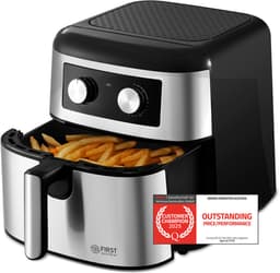 TZS First Austria Airfryer - Heteluchtfriteuse - 8L - 1700W - 80ºC tot 200ºC - Zwart — thumbnail 1
