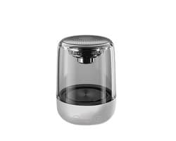 Bluetooth 5.0 LED Speaker – Draagbare Mini Speaker met 360° HIFI Stereo, Krachtige Bass, Kristal Glas Ontwerp, TF/USB, Handsfree Bellen