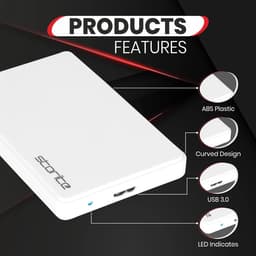 RFWR® Externe harde schijf 1TB USB 3.0 - Draagbare opslag voor gaming en data — thumbnail 2