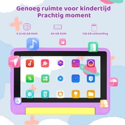 kotsren KT1018 - Android 13 kindertablet - 7 inch - 8(3+5)GB RAM/64GB ROM– 2500mAh - Paars — thumbnail 5