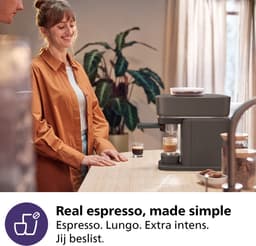Philips Baristina met Bean swap - BAR320/60 - Espressomachine - Pistonmachine - Zwart — thumbnail 5