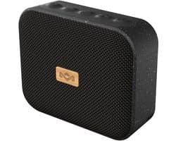 House of Marley Jammin Mini Bluetooth Speaker - Draadloze Compacte Speaker - Waterproof IPX5 - 6 uur Batterijduur - Gemaakt van Duurzame Materialen - Travel - Zwart