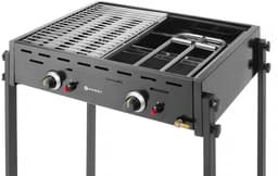 HENDI Roast-Master Pro gasgrill – dubbele branders – zwart – 11,6kW – 790x560x900 mm — thumbnail 3