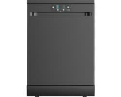 Exquisit GSP8614-450DB - 5 Jaar garantie - Vaatwasser - Vrijstaand - Startuitstel - 14 Couverts - 47dB - Zwart