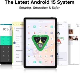 DOOGEE Tablet U11-Android 15 -11 inth 90 Hz-16 GB RAM+ 128 GB ROM/TF 2TB - Dubbele boxluidsprekers - 8580 mAh - Face ID - 5G WiFi - Widevine L1 - GPS - Grijs — thumbnail 10