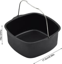 7 inch Airfryer cake pan, Anti-aanhechting airfryer cake barrel, Airfryer cake pizza bakpan Geschikt voor Instant Pot cake bakplaat mand, Airfryer accessoires (7 inch) — thumbnail 5