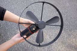 Caliber Draadloze ventilator - Kantelbaar en Draaibaar - Fluistertil en krachtig - 2 Standen - Inclusief LED Lamp - 15.000 mAh Accu meegeleverd (CPS-FAN-P) — thumbnail 4