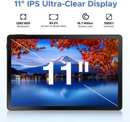 DOOGEE Tablet U11 Pro VIP - Tablette - 30GB RAM + 256GB ROM - 8580 mAh - 11 Inch 1080P 90 Hz - T7200 Octa Core - 13MP Camera - 5G WIFI - Face ID - 7.9 mm Metallic Body - Grijs — thumbnail 6