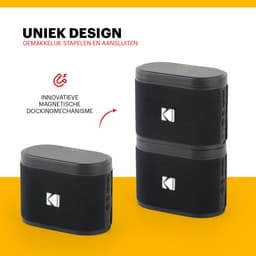 Kodak SoundBrix Bluetooth Speaker – Draadloze Muziek Box – 5W RMS – Zwart — thumbnail 3
