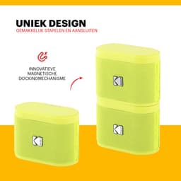 Kodak SoundBrix Bluetooth Speaker – Draadloze Muziek Box – 5W RMS – Geel — thumbnail 3