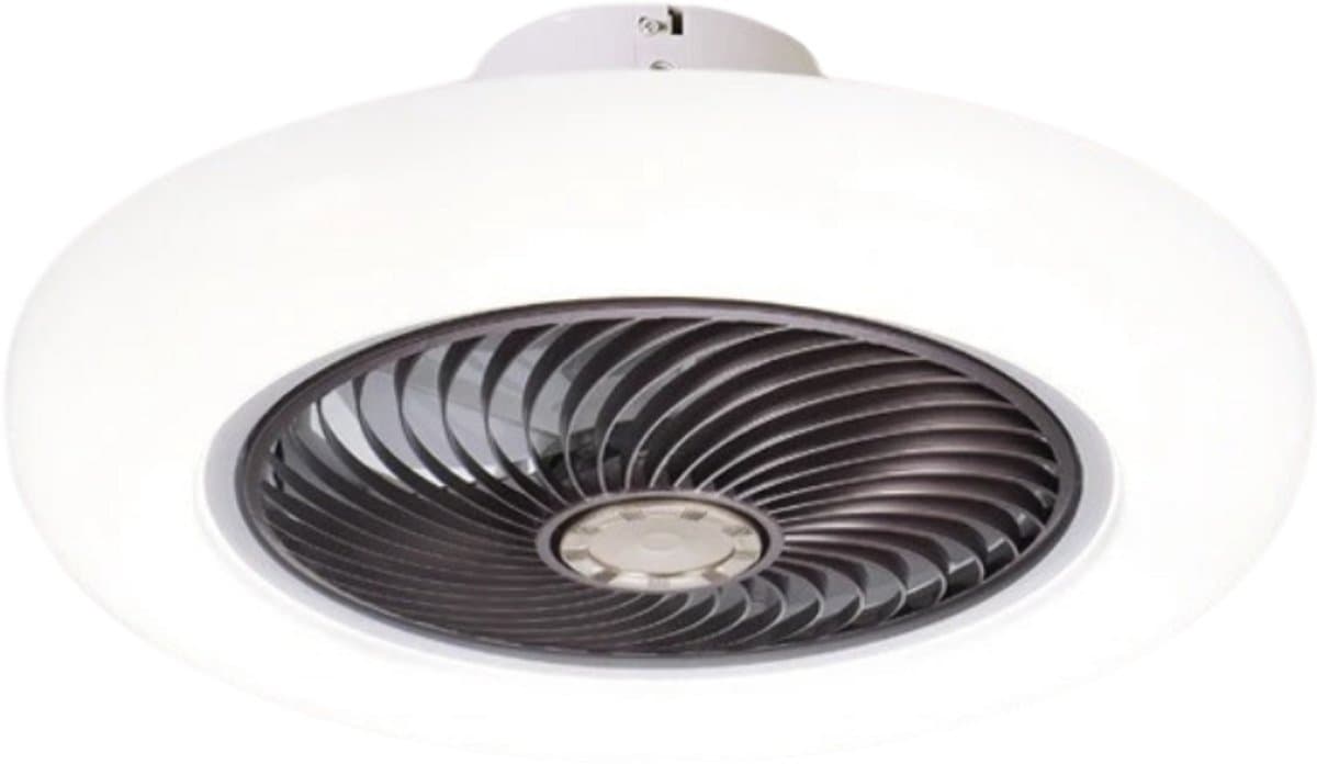 Livano Plafondventilator - Met Verlichting - Plafond Ventilator - Met Lamp - Plafonniere Met Ventilator - Met Licht - Bruin - 45cm — afbeelding 1