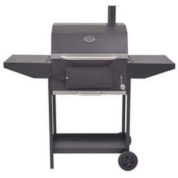 vidaXL Houtskoolbarbecue met onderplank zwart — thumbnail 4