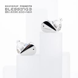 Moondrop Blessing 3 - In-Ear Monitors - IEM - 2DD+4BA Hybride Drivers - Audiofiele Oordoppen - Verwisselbare Kabel - Universele Pasvorm - Zilver — thumbnail 5