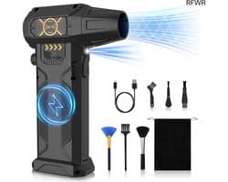 RFWR® Draadloze Elektrische Stofblazer met 8000 mAh Accu en 150.000 omw/min