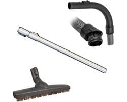 Multaparts® hulpstukken set geschikt voor Miele Complete C3 / S6 / S8 (check type): parket zuigmond, complete stofzuigerslang, telescoop zuigbuis | Vervang alle hulpstukken in 1 keer | Hoge kwaliteit alternatieve onderdelen voor een setprijs