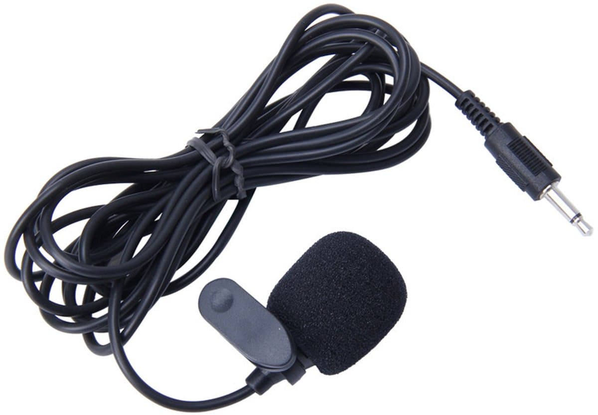 Lavalier Dasspeldmicrofoon met 3.5mm Jack AUX aansluiting - 2 Meter Kabel - Geschikt voor Smartphone, Camera en Laptop - zwart — afbeelding 1