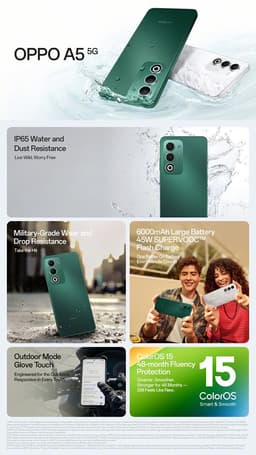 A5 5G 4+128GB Black Green - Extra Garantie — thumbnail 6