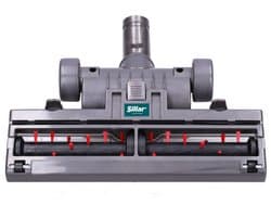 Sillar, borstel voor stofzuiger, met wieltjes, met beweegbare bevestiging, nylon borstelharen, vervangingsonderdeel, geschikt voor DYSON DC19T2, DC23, DC23T2, DC29, DC32