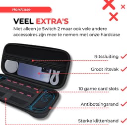 AVA Nintendo switch 2 Case Premium Edition - Screenprotectors - Beschermhoes - Console case - Nintendo switch 2 accessoires — thumbnail 4